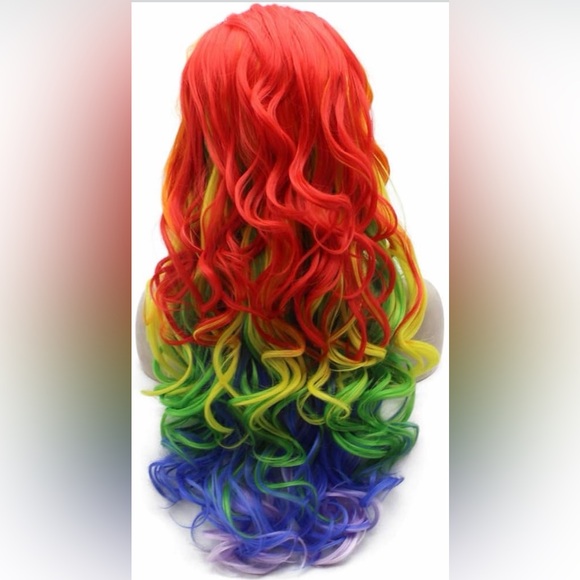 Other - Brand new rainbow synthetic wig. About 13 x 2.5 inch parting space. ~ 24-26 in